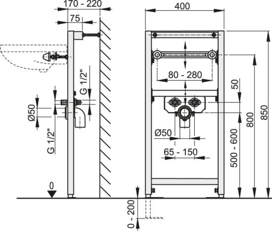 Höhe Waschbecken Norm : Vorwandelement waschbecken waschtisch h?nge einbauelement Höhe Waschbecken Norm : Vorwandelement waschbecken waschtisch h?nge einbauelement
